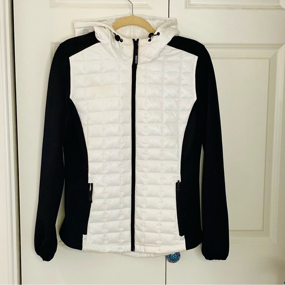 Guess | Quilted Mixed Material Jacket - Picture 1 of 15